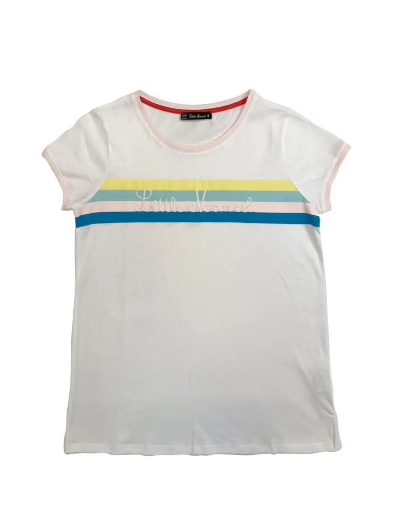little marcel Tee-shirt MC femme THEA BLANC