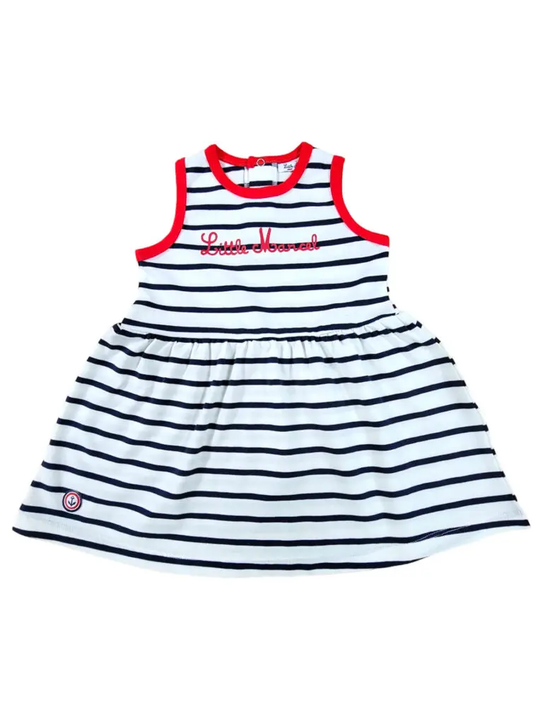 little marcel Robe Manches Courtes Bébé fille Marin