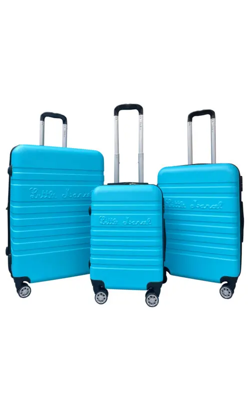 little marcel Set de x3 Valises Little Marcel Rigide ABS Bleu