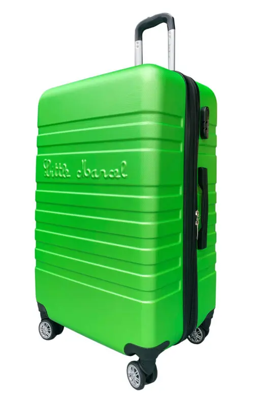 Little Marcel Set De X3 Valises Little Marcel Rigide ABS Vert Fluo