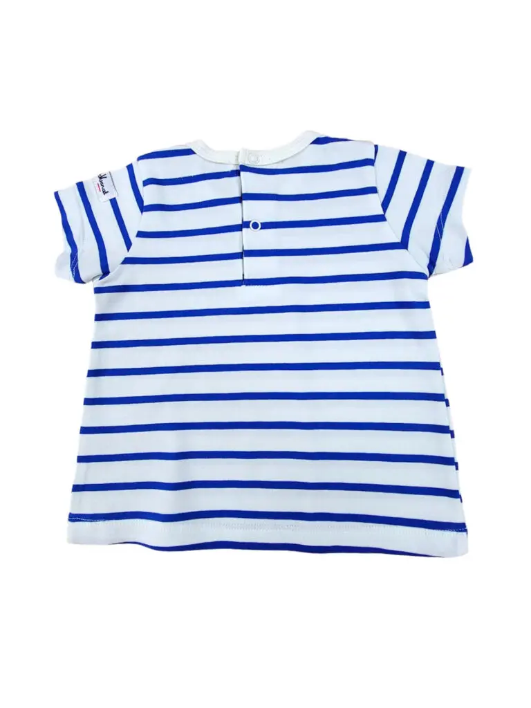 Little Marcel Tee-shirt Manches Courtes Bébé Marin Bleu