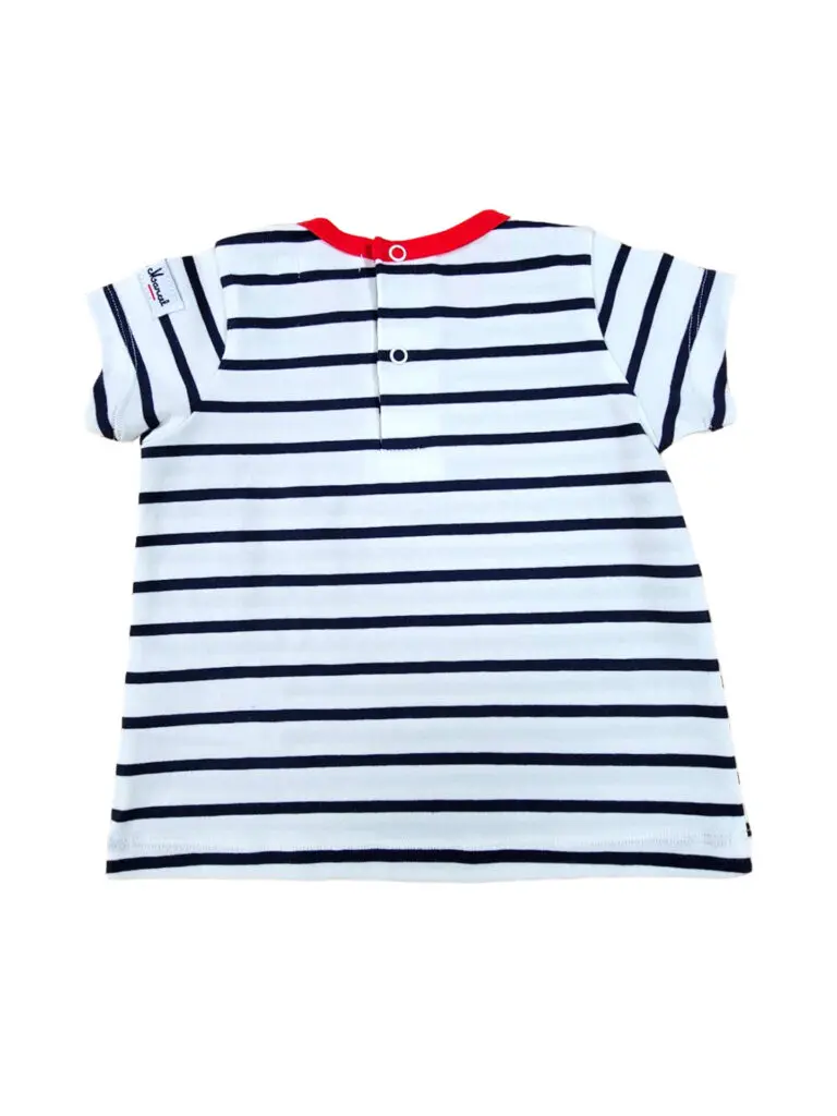 Little Marcel Tee-shirt Manches Courtes Bébé Marin Bleu-marine