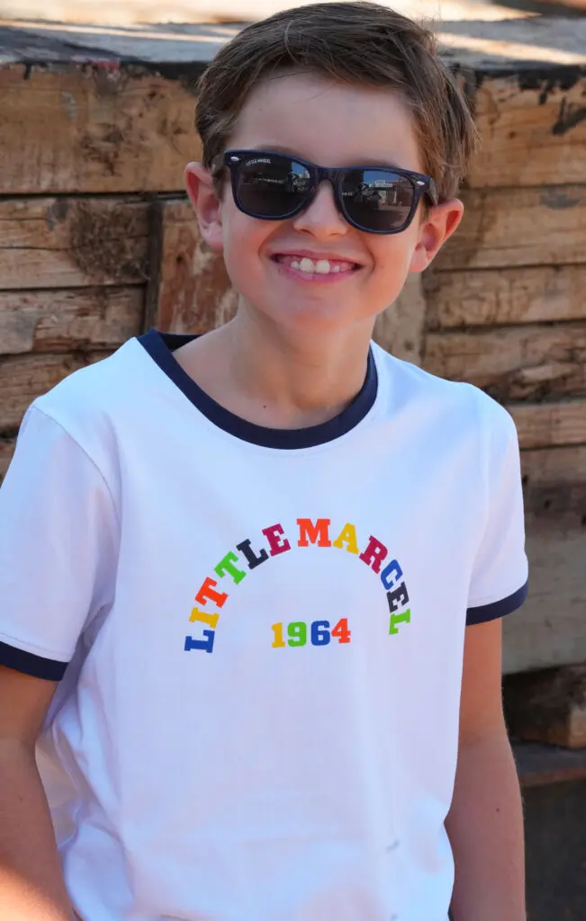 Little Marcel Tee-shirt Manches Coutes Enfant Garçon TICOLOR BLANC