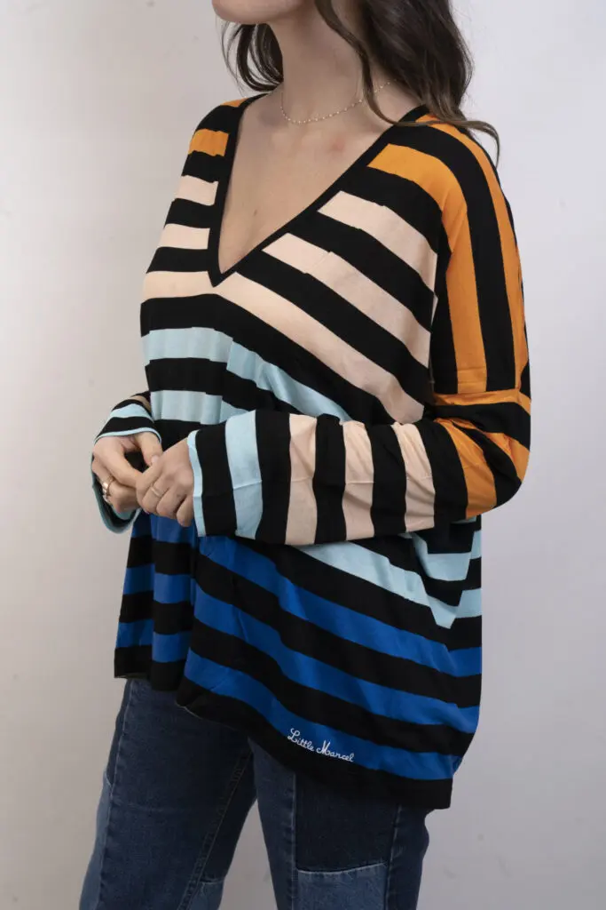 Little Marcel Top Oversize Manches Longues Femme TADEA NOIR