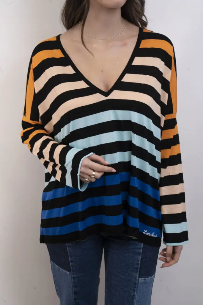 little marcel Top oversize Manches Longues femme TADEA NOIR