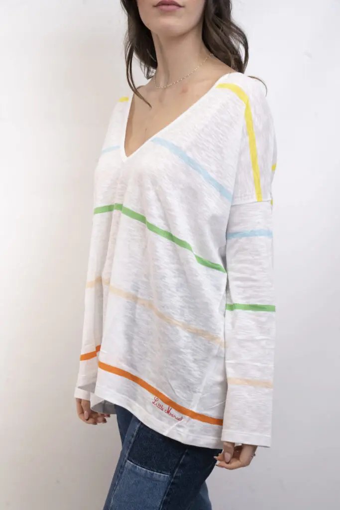 Little Marcel Top Oversize Manches Longues Femme TAMMY BLANC