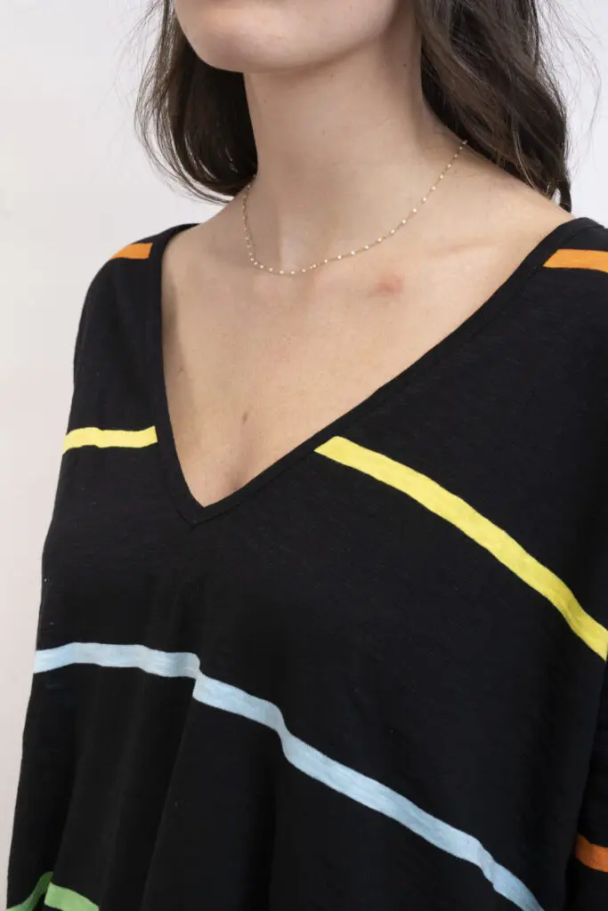 Little Marcel Top Oversize Manches Longues Femme TAMMY NOIR