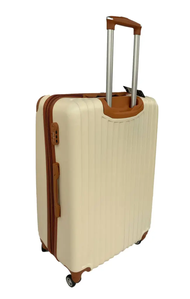Little Marcel Valise Moyenne Taille 65 Cm Little Marcel Rigide ABS Crème