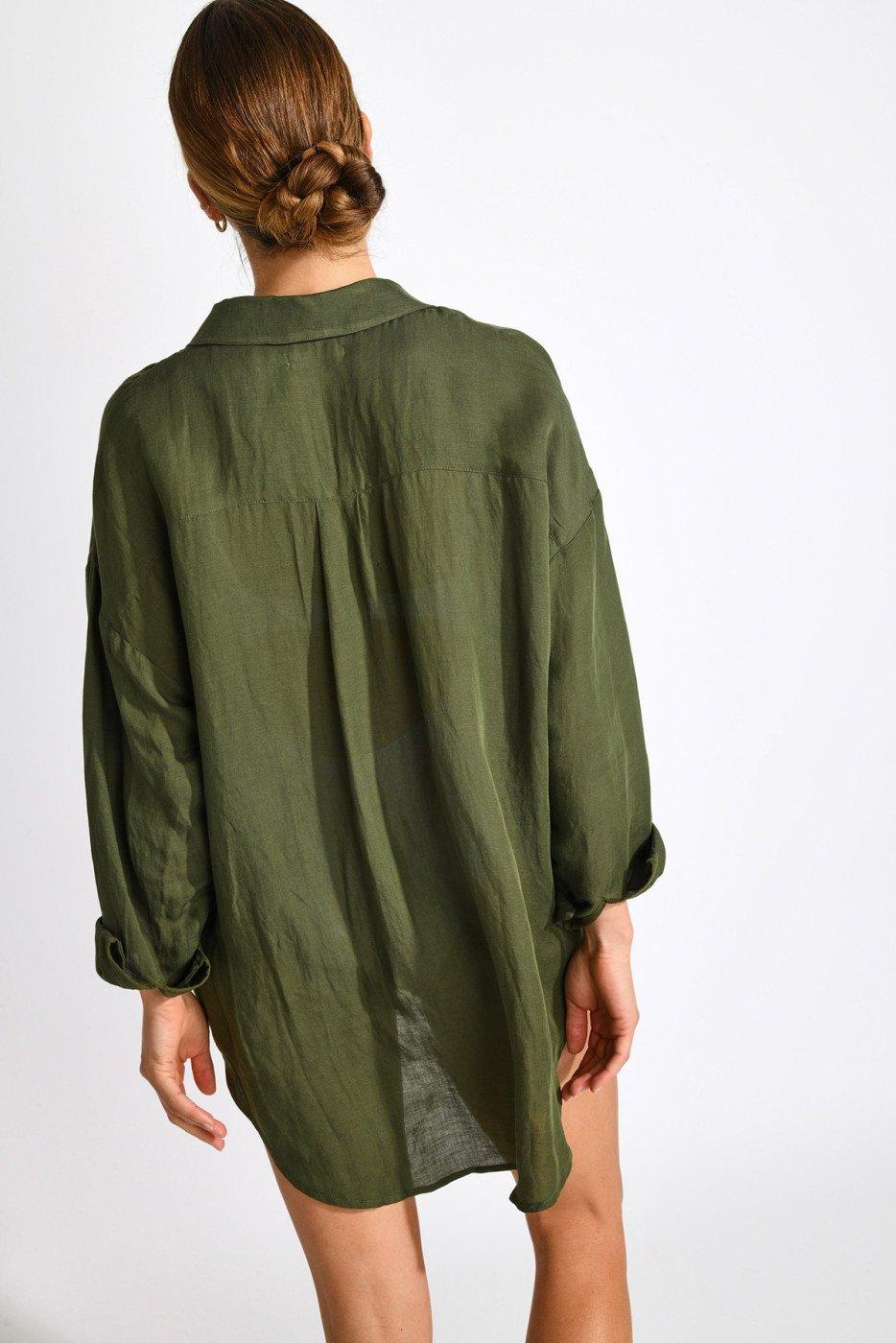 Livia Monte Carlo CHEMISE Kaki AMANDINE ALAGOA