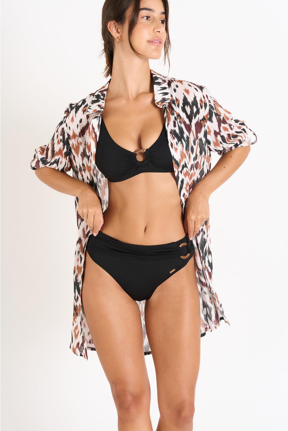 Livia Monte Carlo CHEMISE Marron NOLIE VOILBANGKA