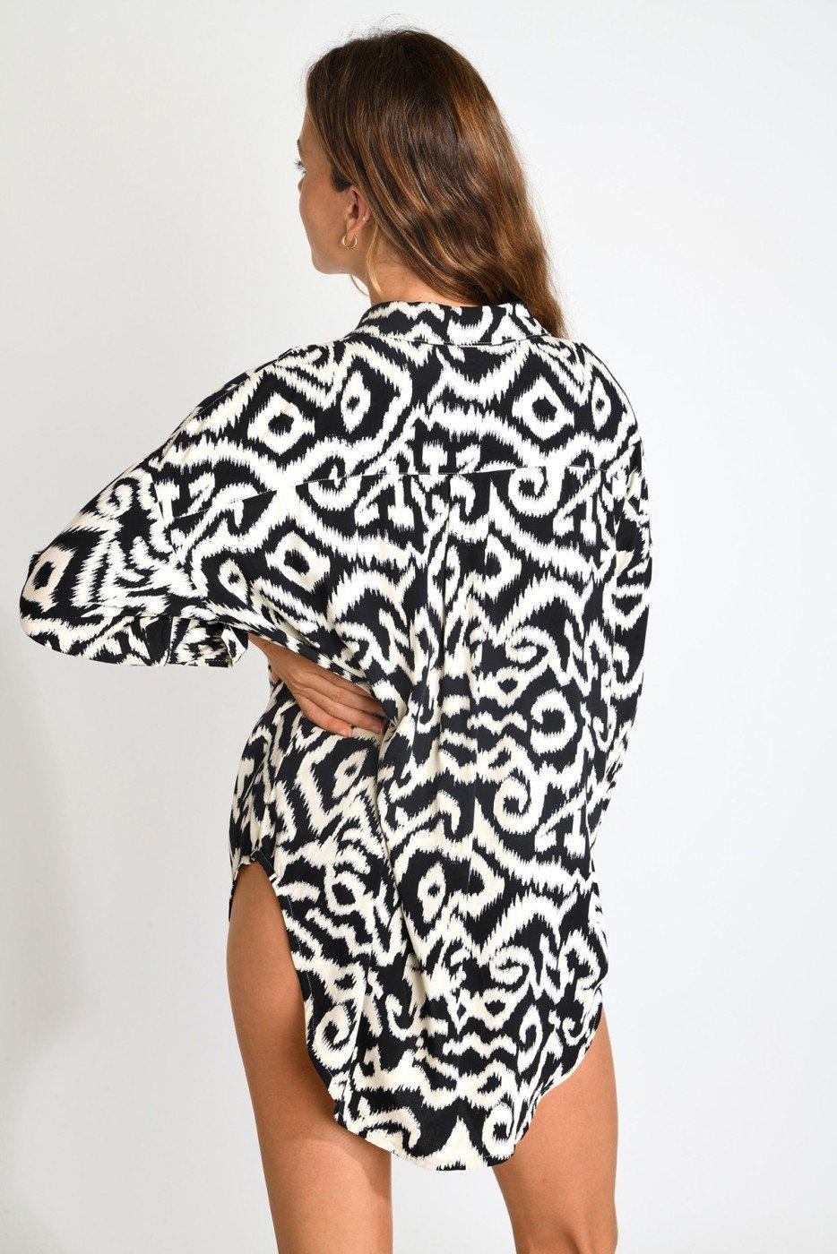 Livia Monte Carlo CHEMISE Noir AMANDINE GAROUPE