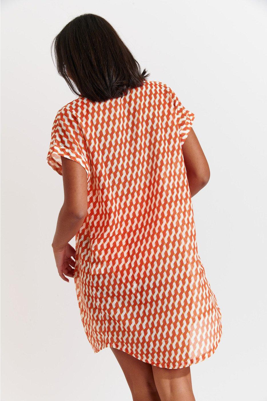 Livia Monte Carlo CHEMISE Orange PALACA LEONIVOIL