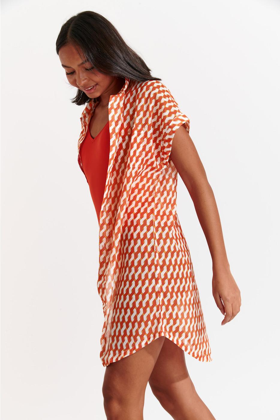 Livia Monte Carlo CHEMISE Orange PALACA LEONIVOIL