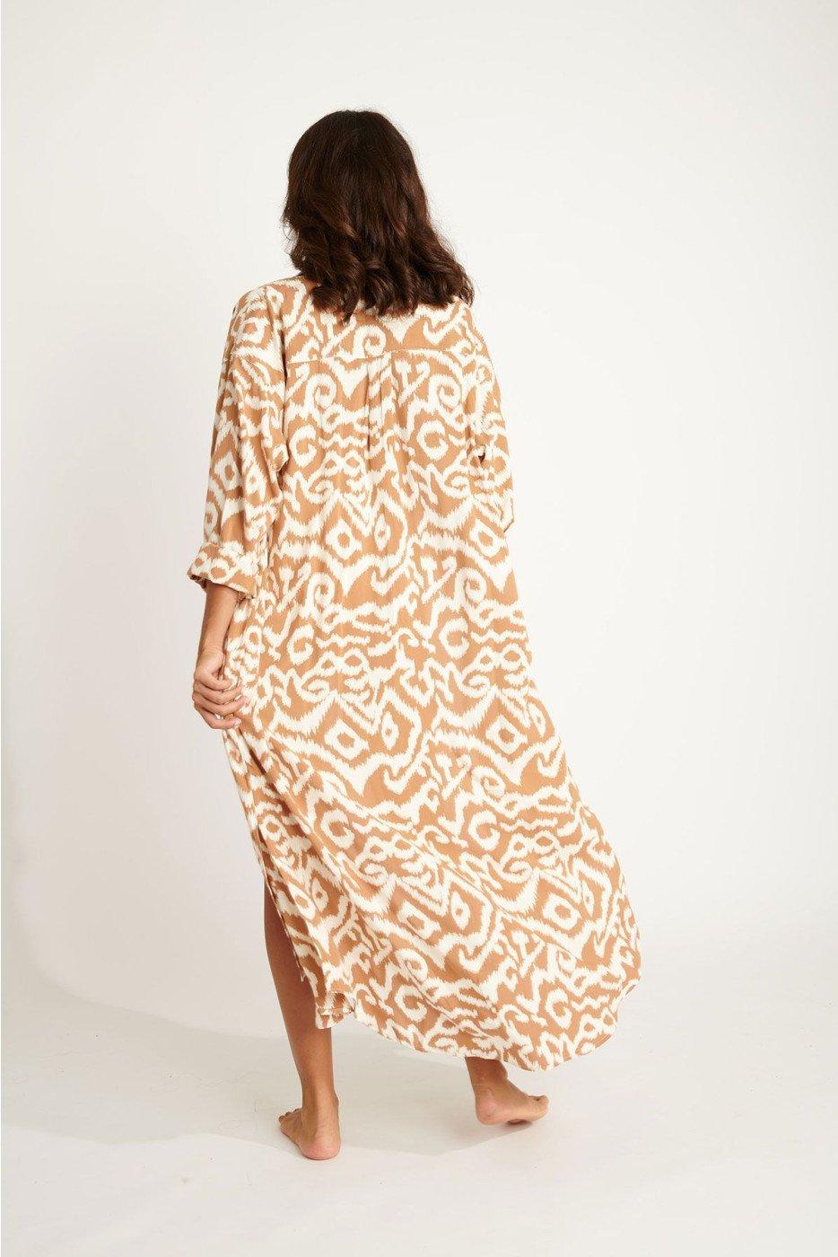 Livia Monte Carlo ROBE Marron SALINE GAROUPE