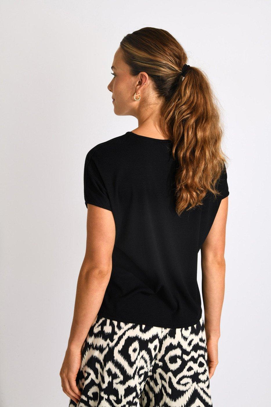 Livia Monte Carlo TSHIRT Noir YALDA VARGAS