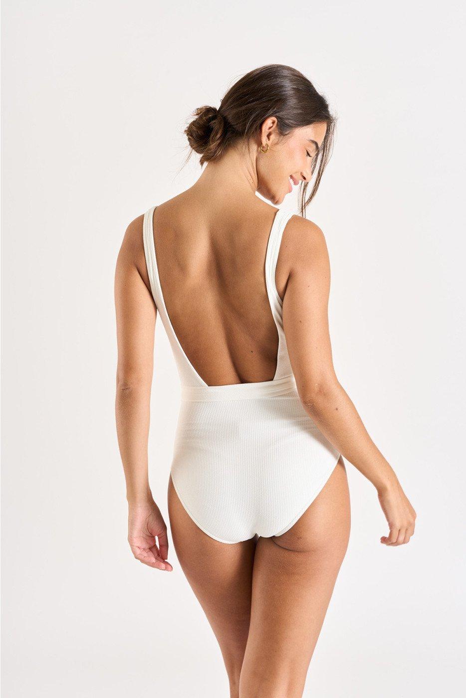 Livia Monte Carlo MAILLOT 1 PIECE Blanc MANDINI BREHAT