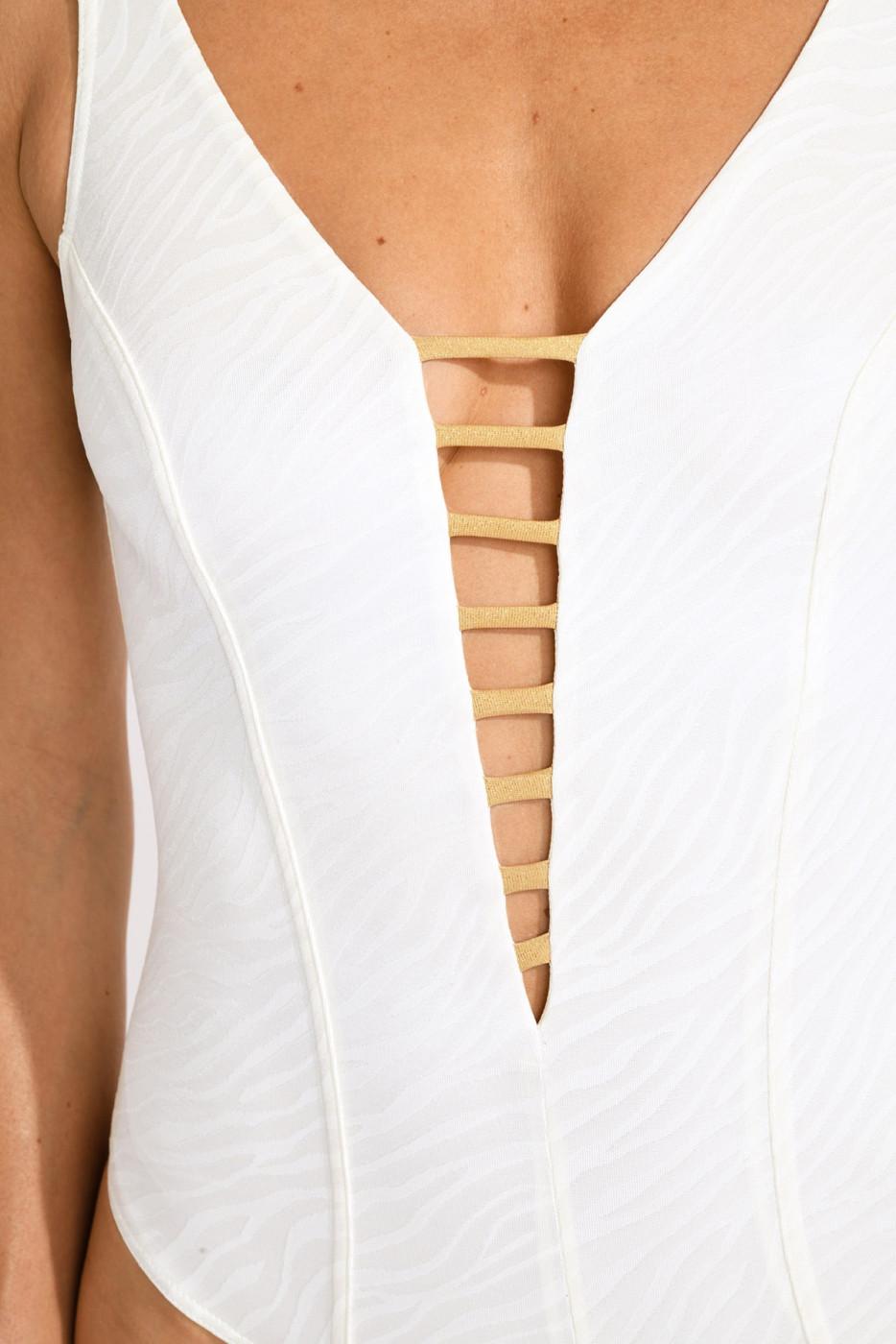 Livia Monte Carlo MAILLOT 1 PIECE Blanc VOLUPIA BELLEMARE