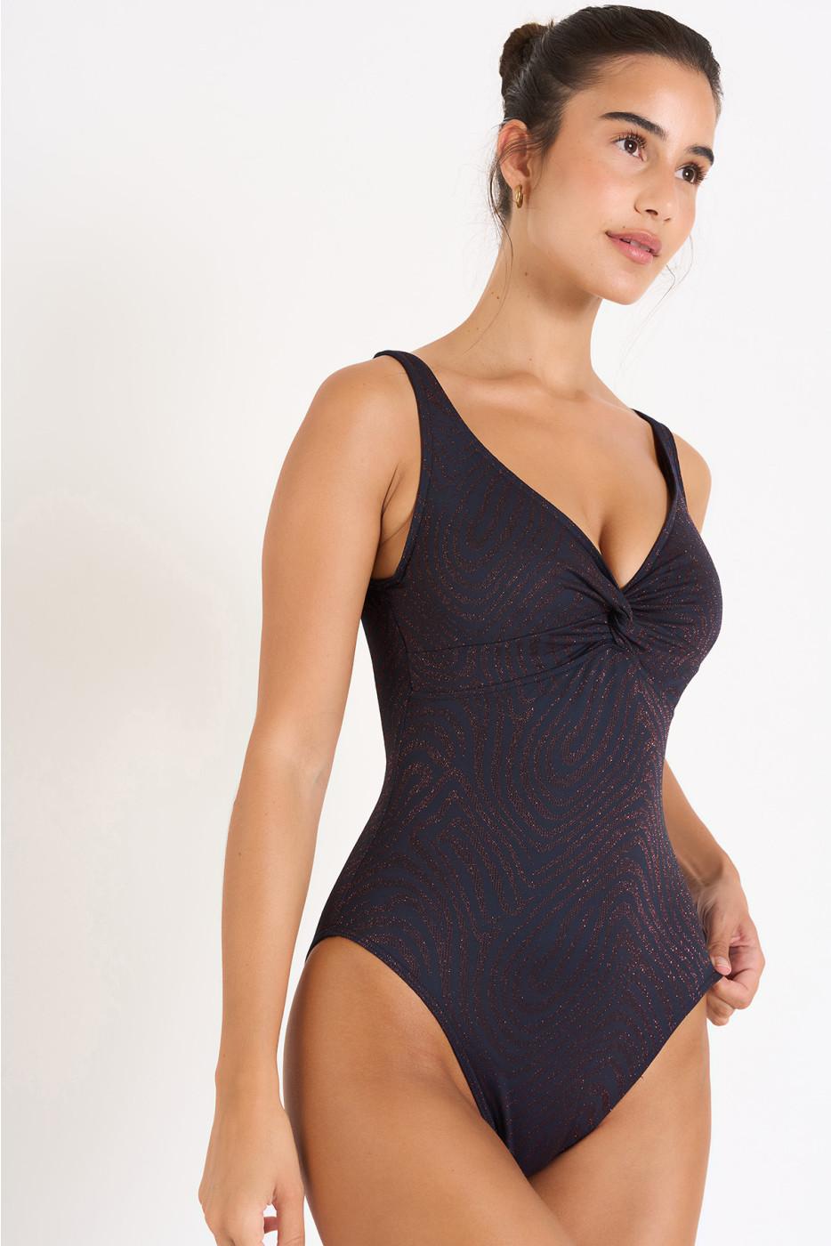 Livia Monte Carlo MAILLOT 1 PIECE Bleu NANCIE KASSIR