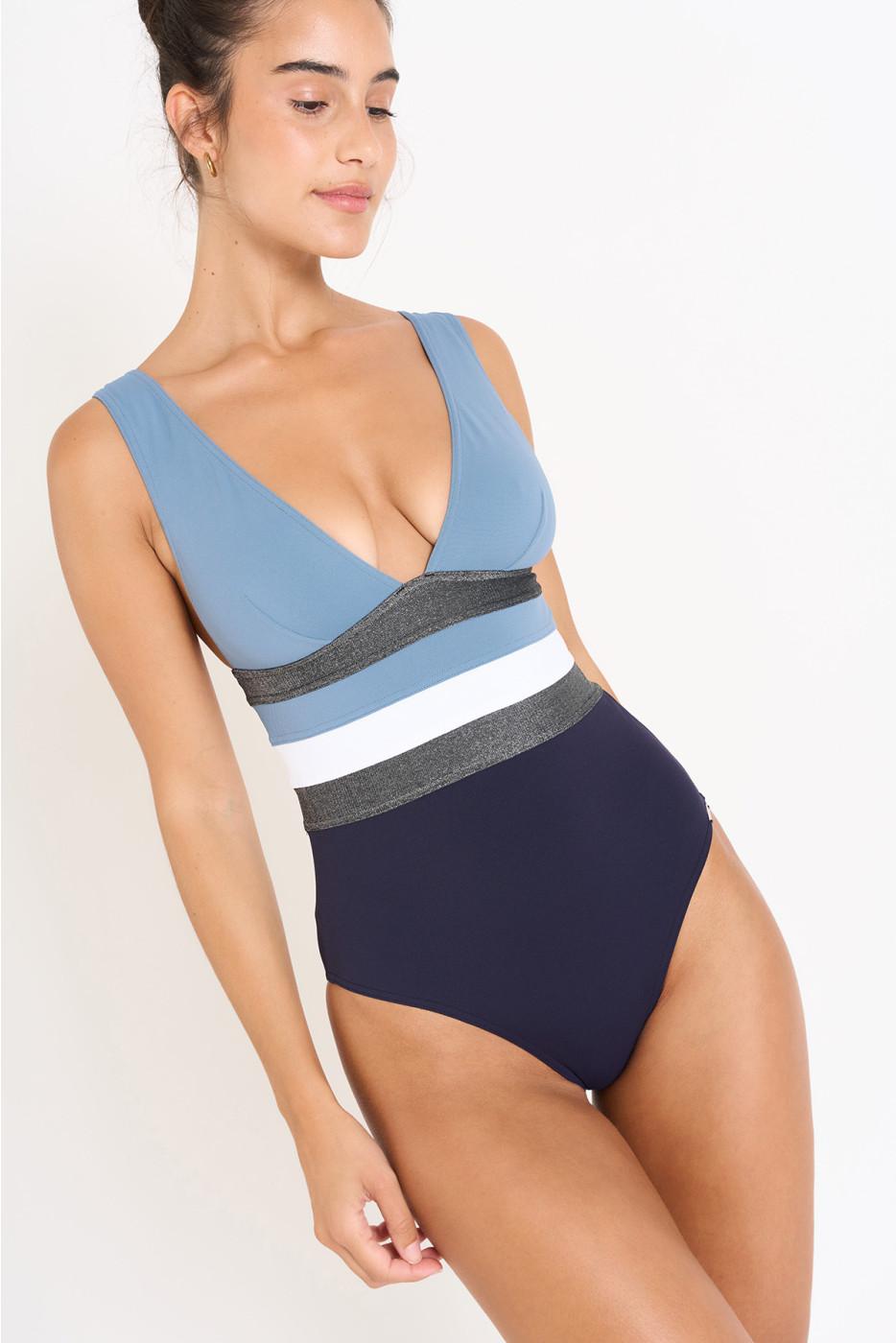 Livia Monte Carlo MAILLOT 1 PIECE Bleu NICOLE TAMARINDO