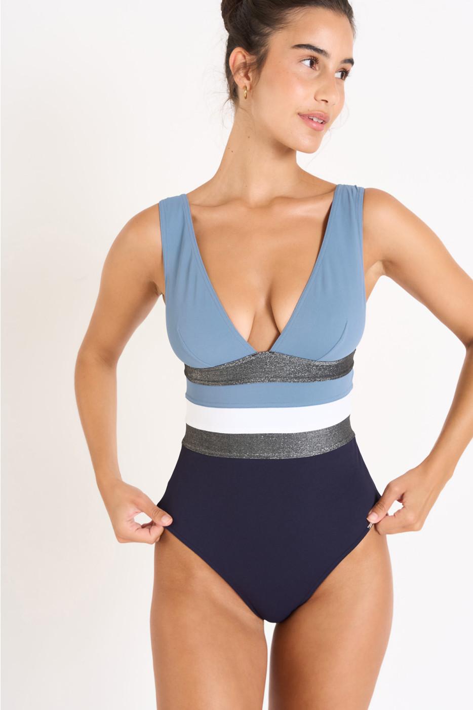 Livia Monte Carlo MAILLOT 1 PIECE Bleu NICOLE TAMARINDO