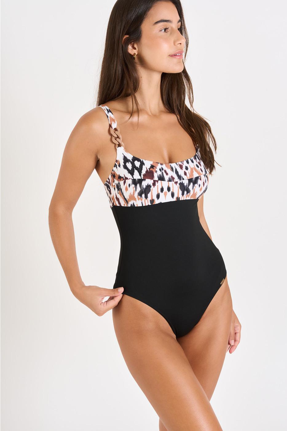 Livia Monte Carlo MAILLOT 1 PIECE Marron ESCONA BANGKA