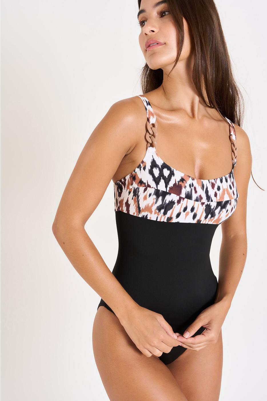 Livia Monte Carlo MAILLOT 1 PIECE Marron ESCONA BANGKA