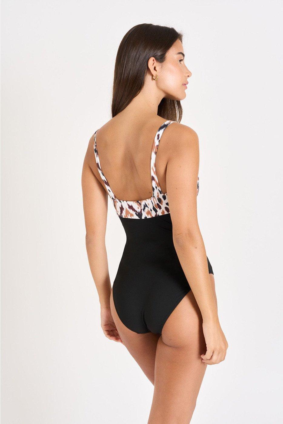 livia monte carlo MAILLOT 1 PIECE Marron ESCONA BANGKA