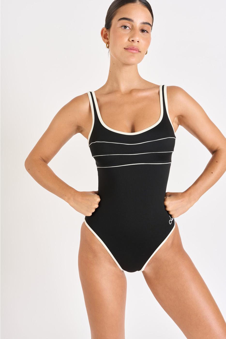 Livia Monte Carlo MAILLOT 1 PIECE Noir ANCOLIE LAVANDOU