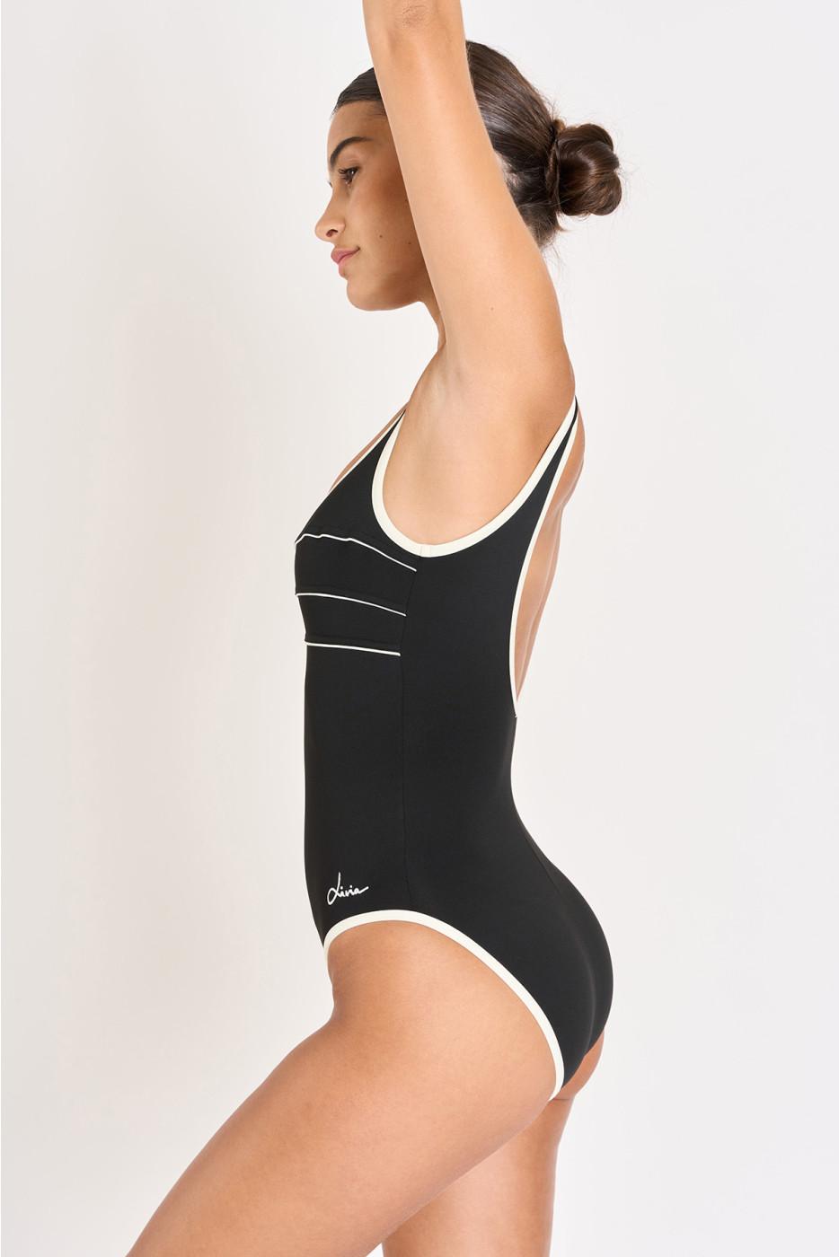 Livia Monte Carlo MAILLOT 1 PIECE Noir ANCOLIE LAVANDOU