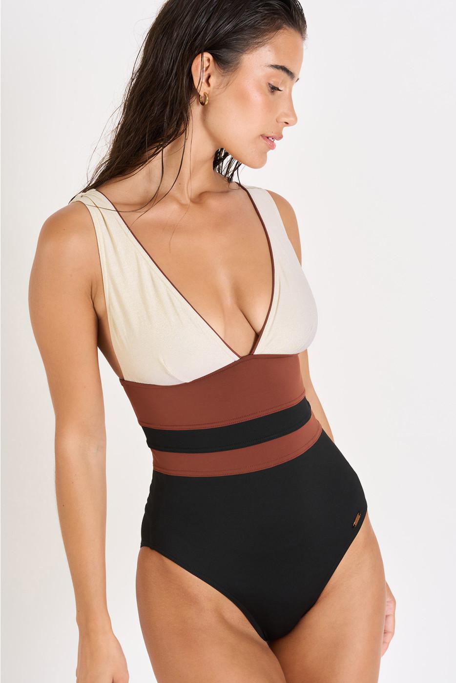 Livia Monte Carlo MAILLOT 1 PIECE Noir BERINE MASBATE