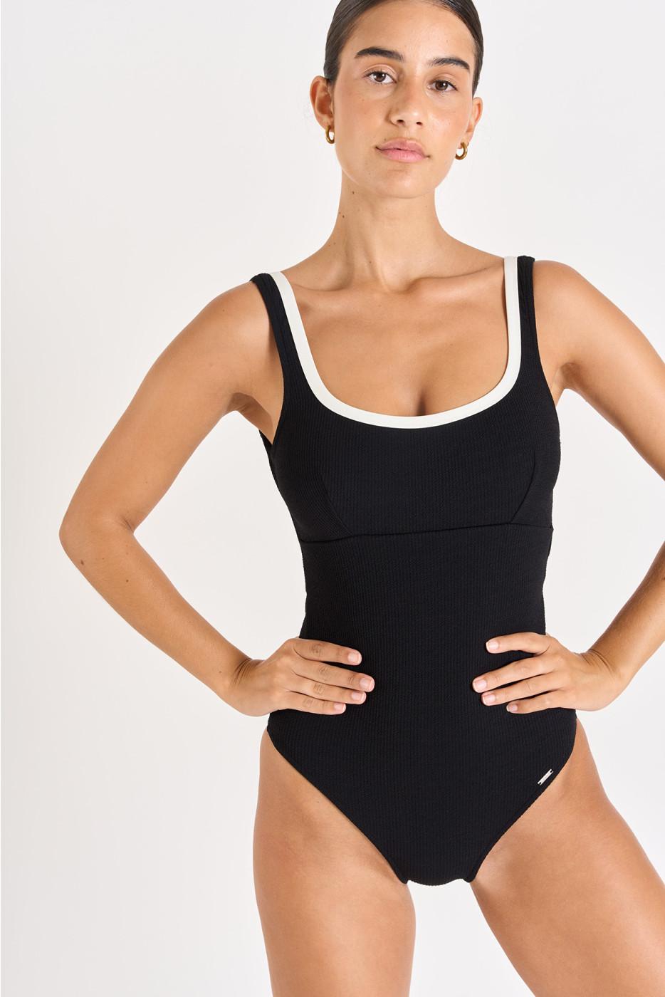 livia monte carlo MAILLOT 1 PIECE Noir EUGENIA PAIMPOL