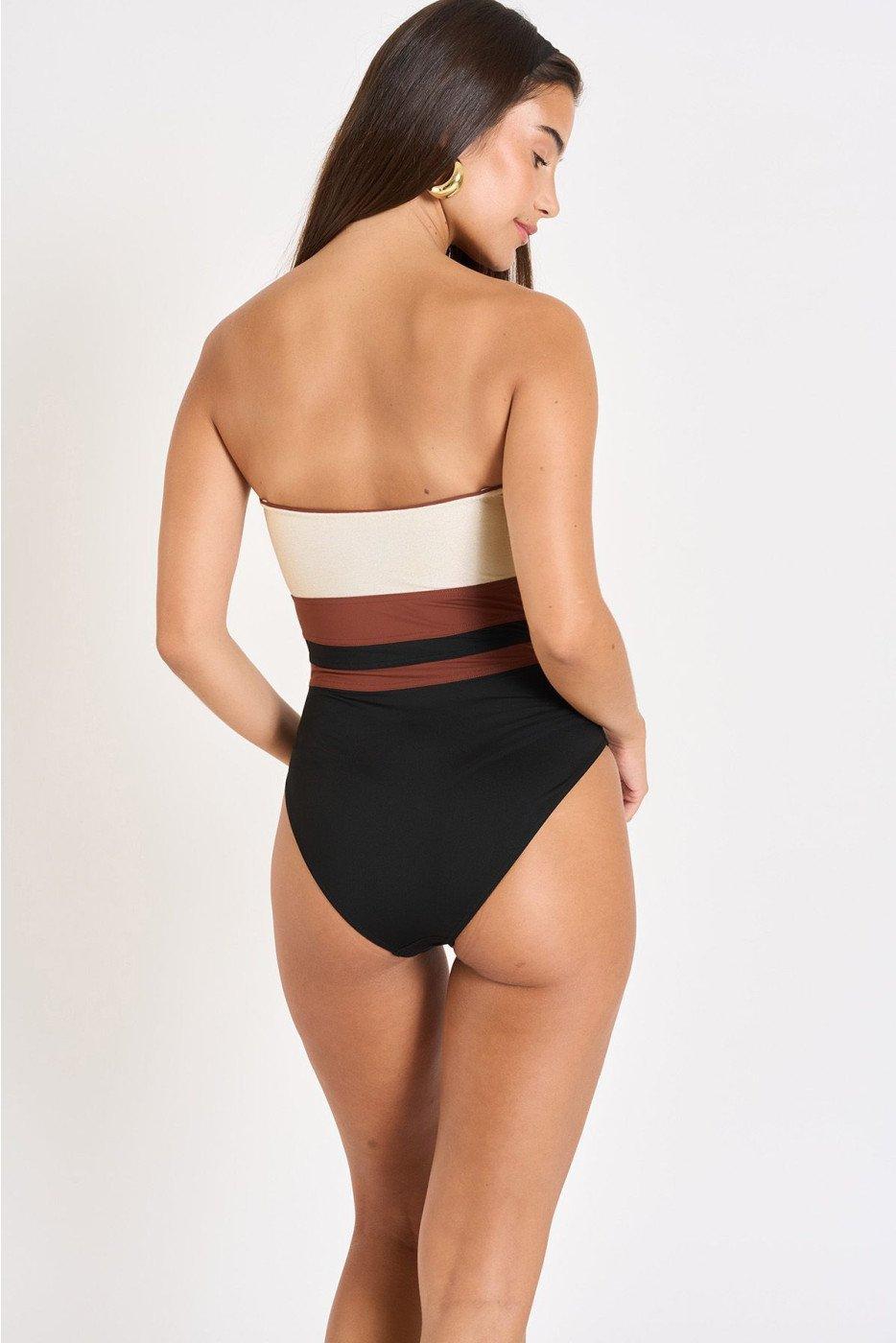 livia monte carlo MAILLOT 1 PIECE Noir MILENA MASBATE