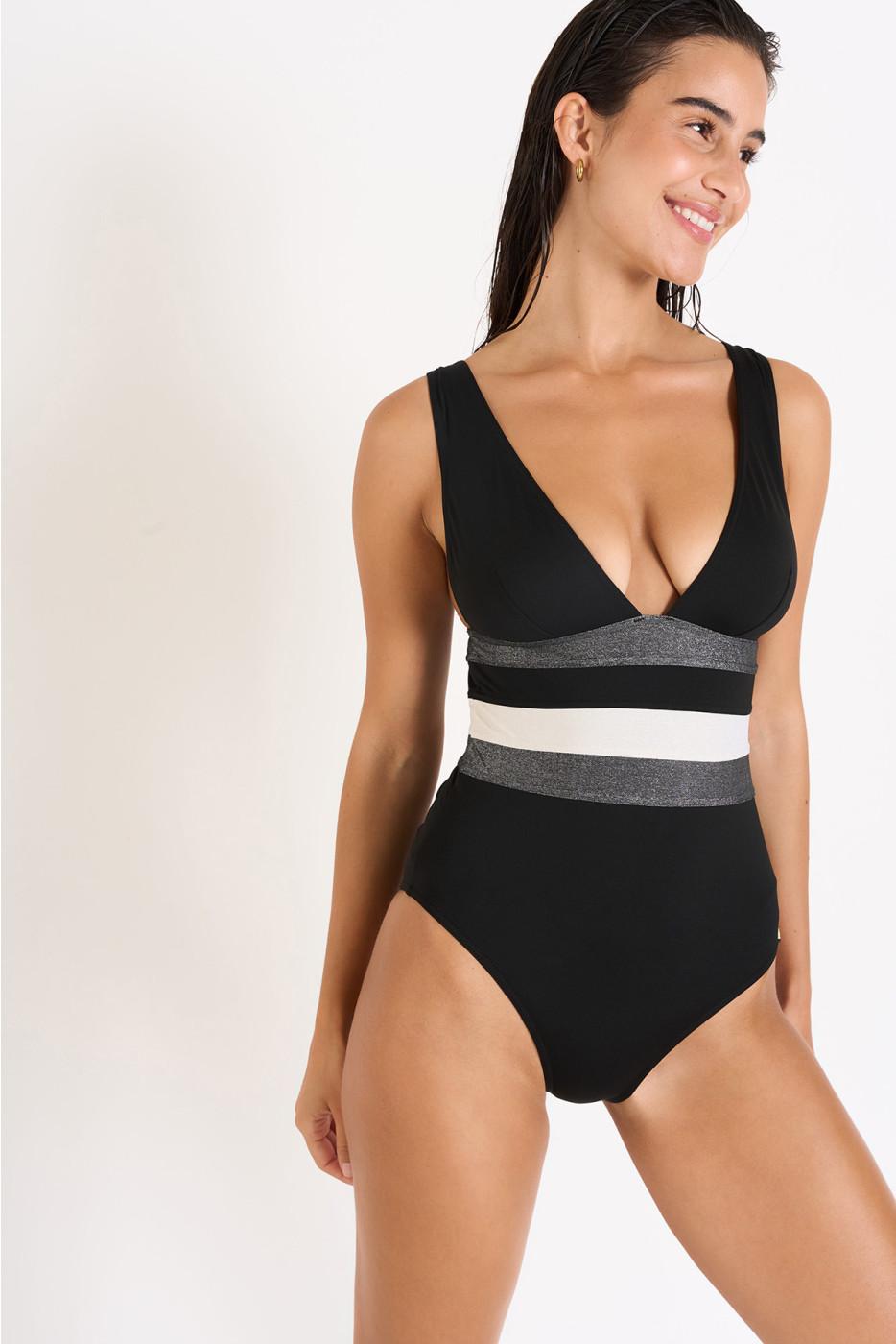 Livia Monte Carlo MAILLOT 1 PIECE Noir NICOLE NAXOS