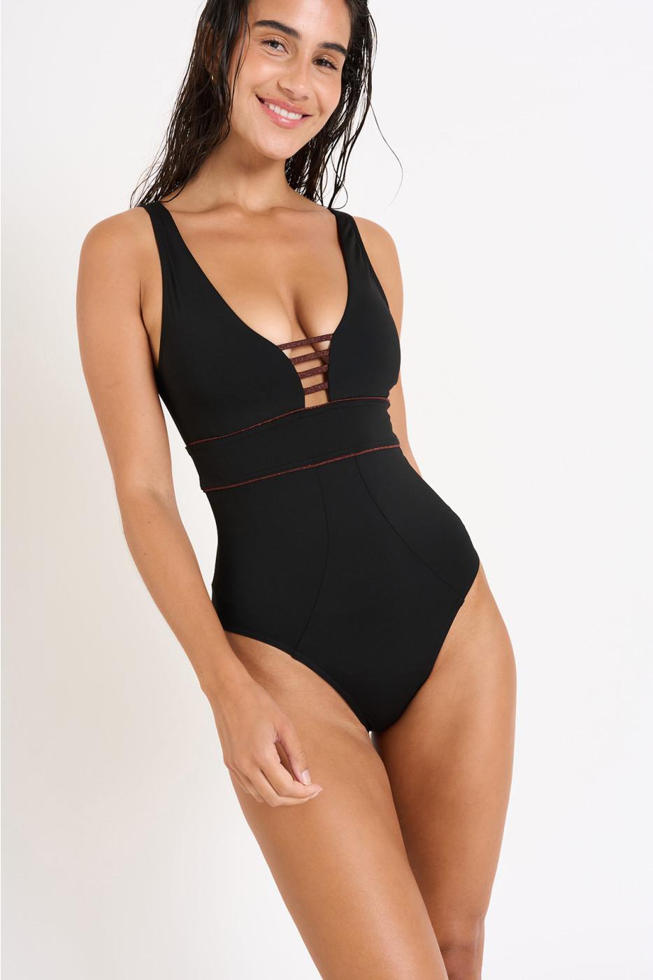 Livia Monte Carlo MAILLOT 1 PIECE Noir SUZELLE ESTANY