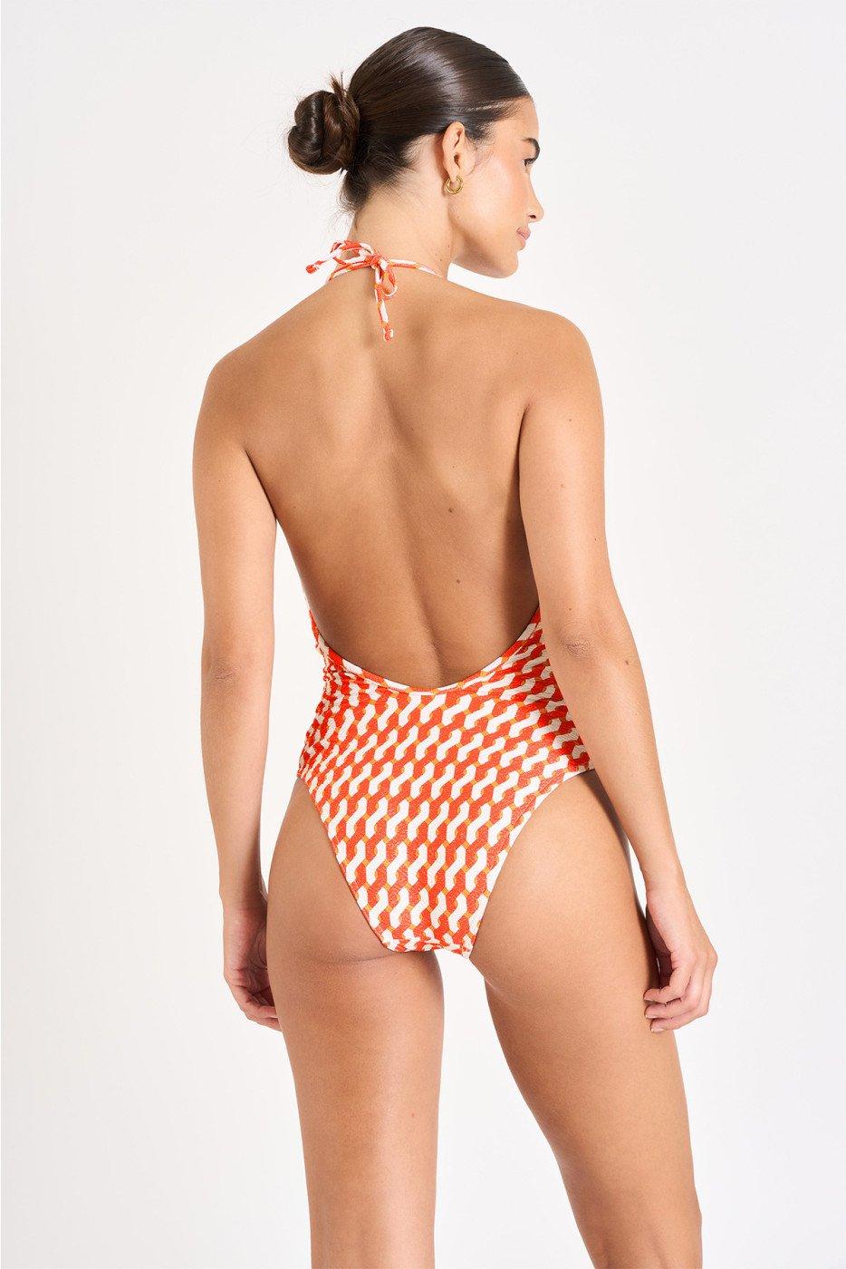 Livia Monte Carlo MAILLOT 1 PIECE Orange LUCRECIA LEONIDES
