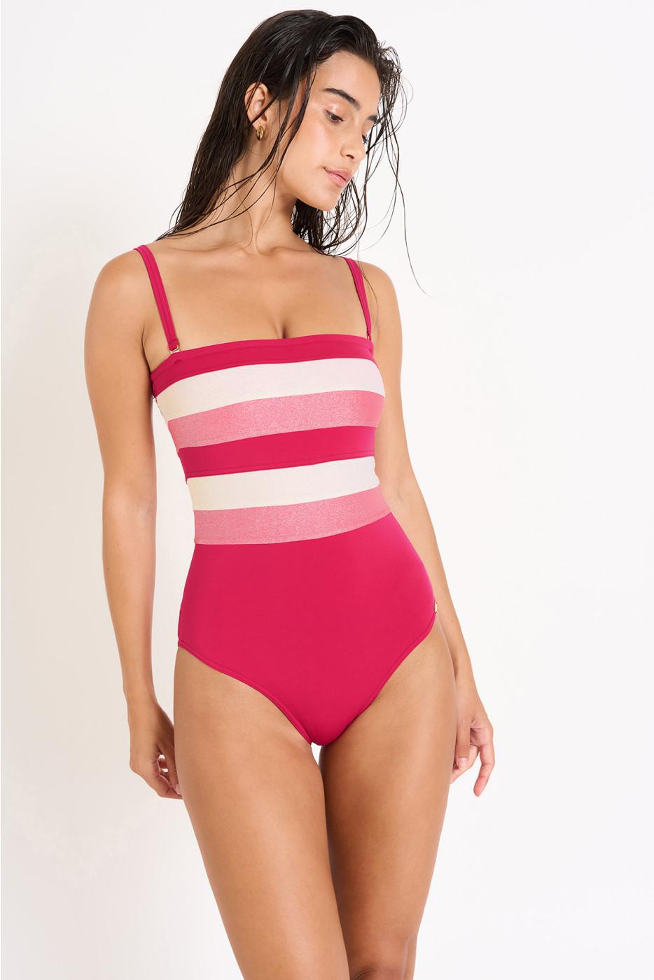 Livia Monte Carlo MAILLOT 1 PIECE Rose LEONIE NAXOS
