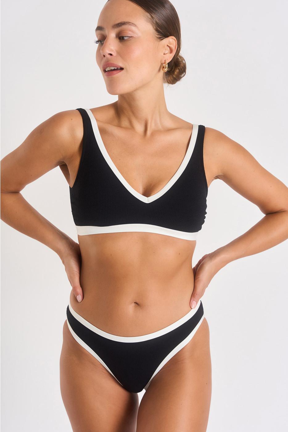 livia monte carlo maillot de bain 2 pièces noir LOCANA & REINE PAIMPOL