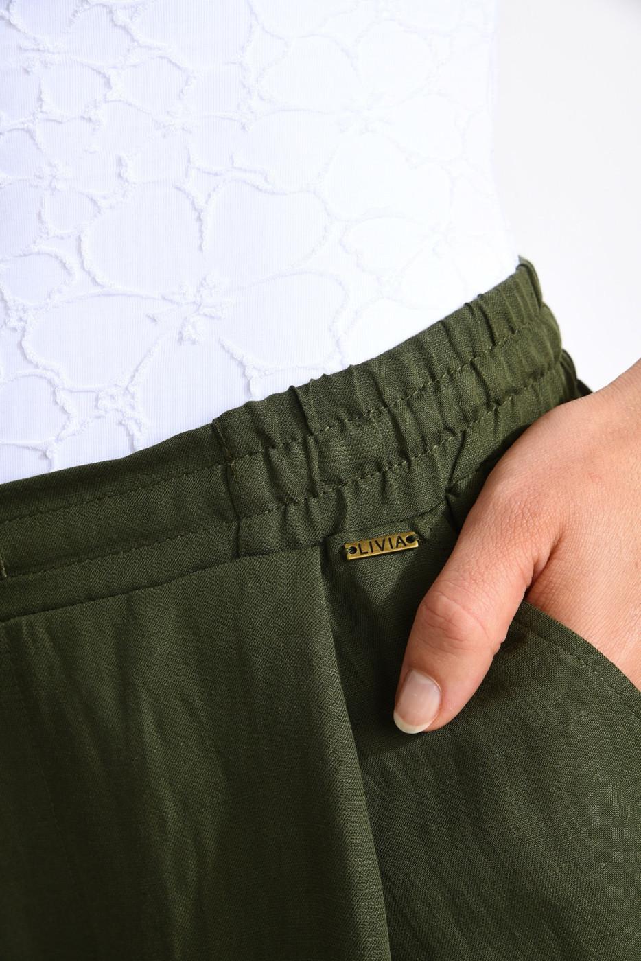 Livia Monte Carlo PANTALON BEACHWEAR Kaki ALYA ALAGOA