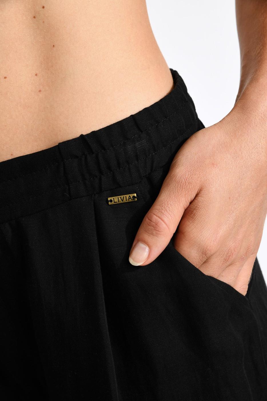 Livia Monte Carlo PANTALON BEACHWEAR Noir ALYA ALAGOA