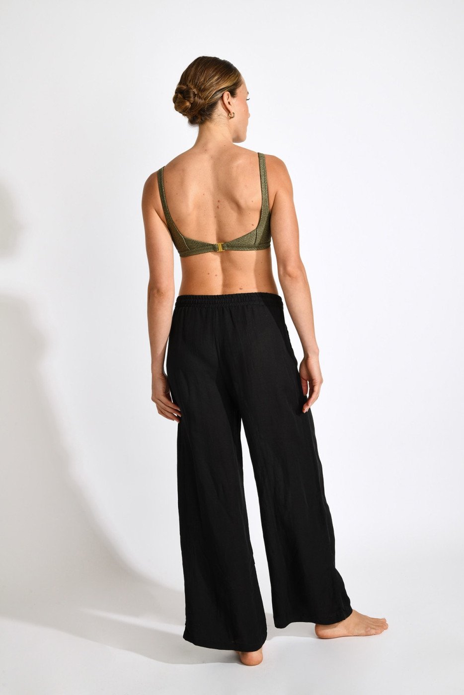 Livia Monte Carlo PANTALON BEACHWEAR Noir ALYA ALAGOA