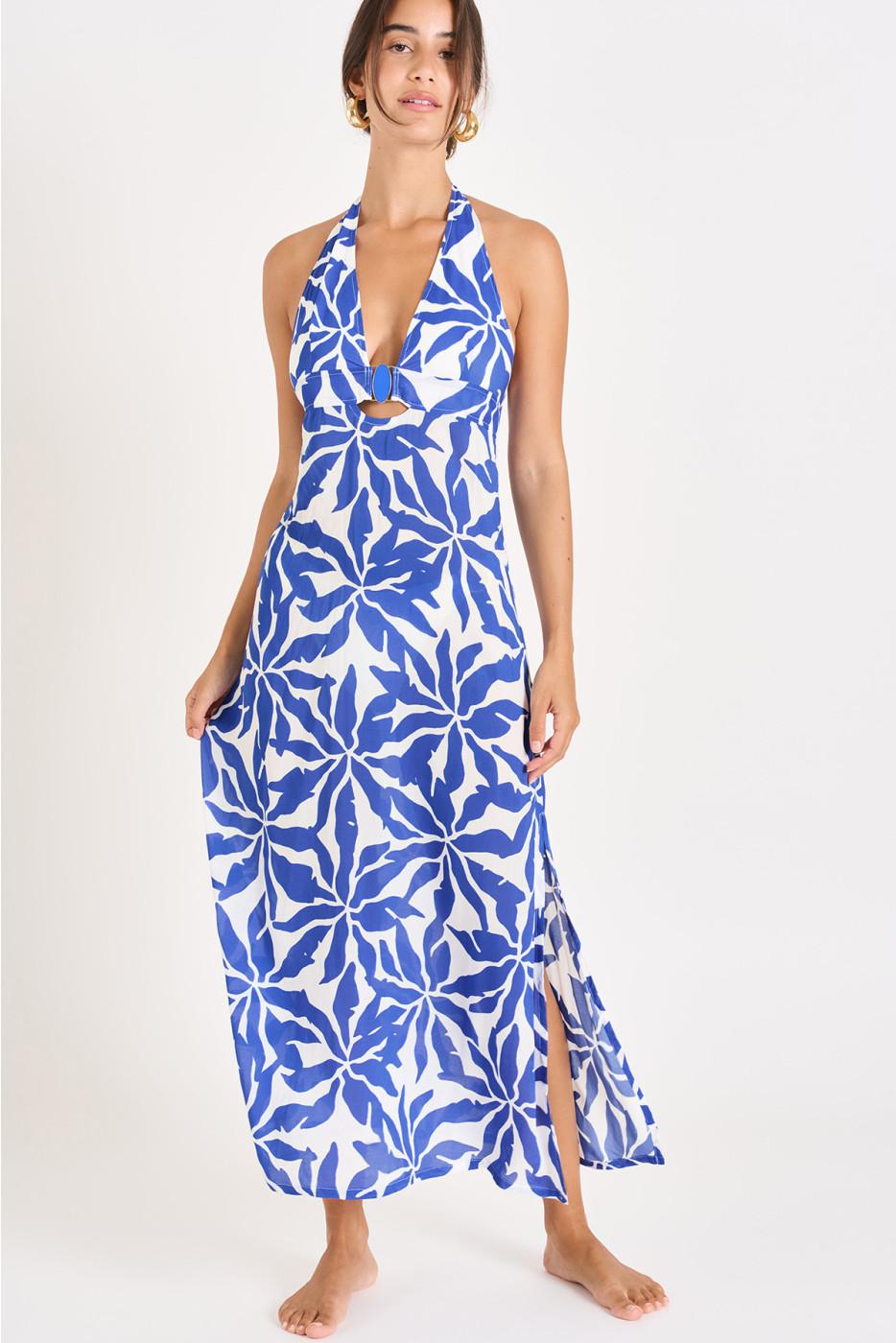 Livia Monte Carlo ROBE BEACHWEAR Bleu DIANELLA PYLAVOIL