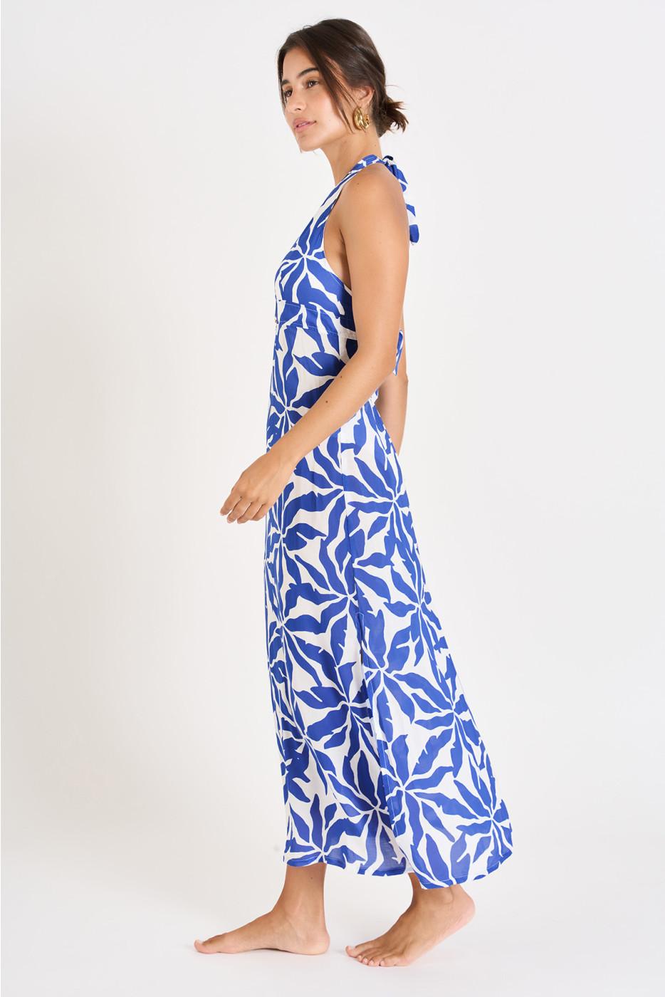 Livia Monte Carlo ROBE BEACHWEAR Bleu DIANELLA PYLAVOIL