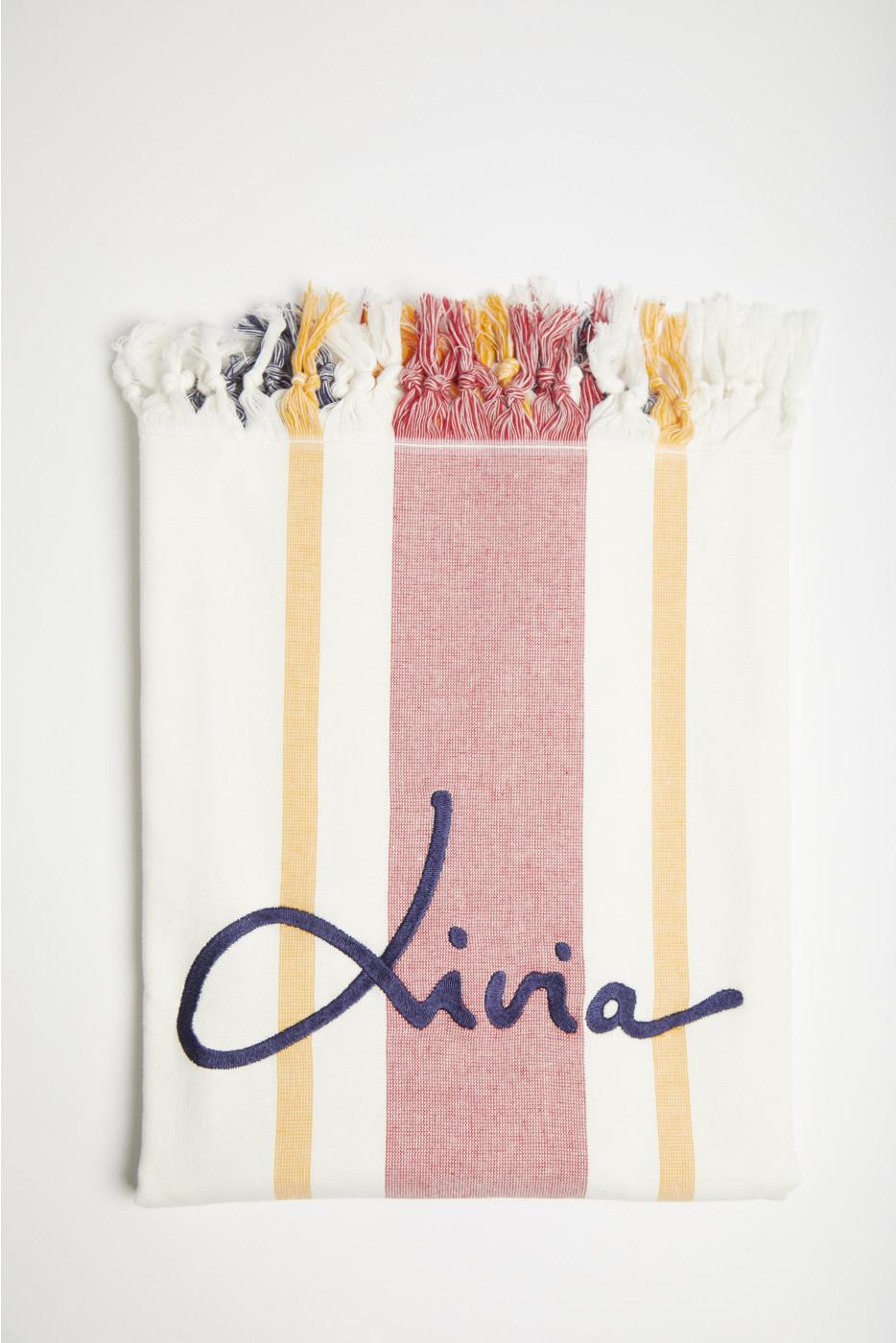 livia monte carlo Serviette de plage Multicolore JAZMINE FOUTAS