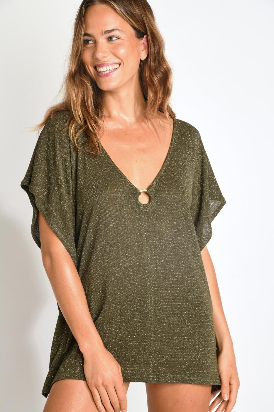 Livia Monte Carlo TUNIQUE BEACHWEAR Kaki YASMINE HAMAMET