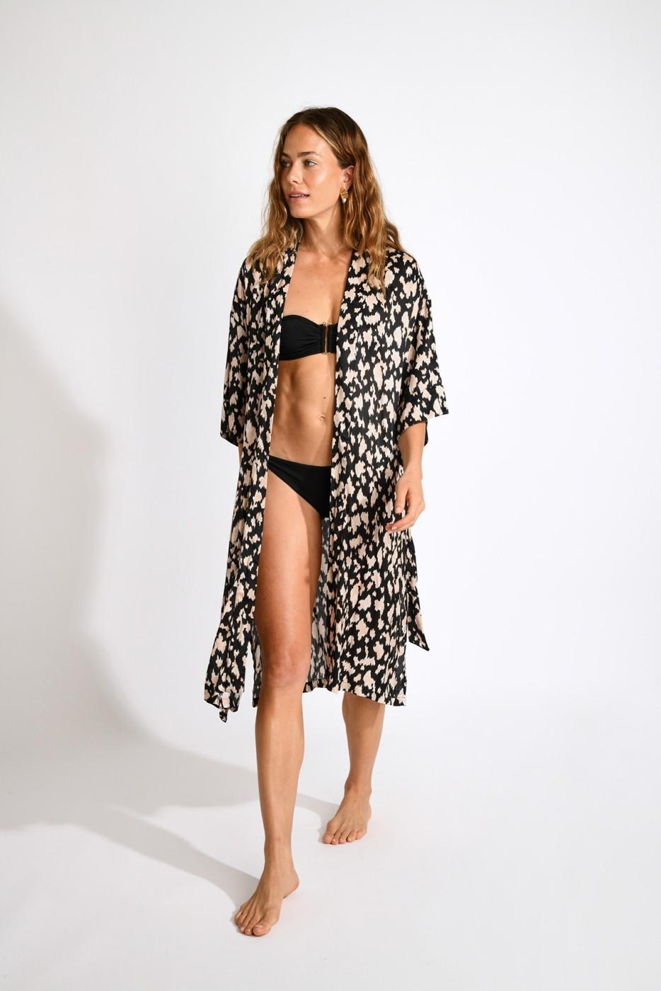 Livia Monte Carlo TUNIQUE BEACHWEAR Noir TOKYO BAVAROSAT
