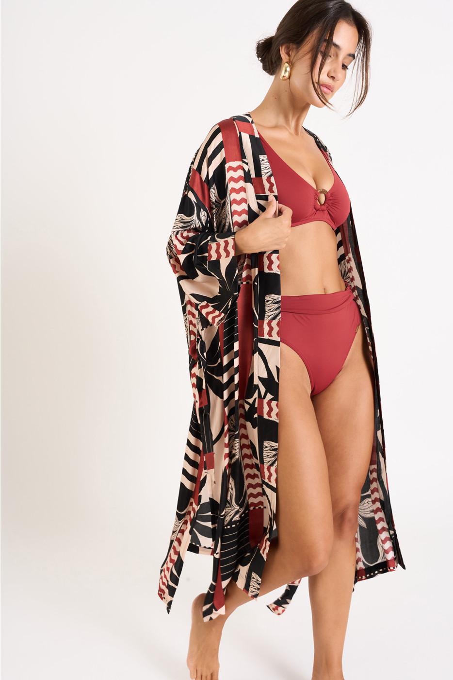 Livia Monte Carlo TUNIQUE BEACHWEAR Noir TOKYO MESQUIDA