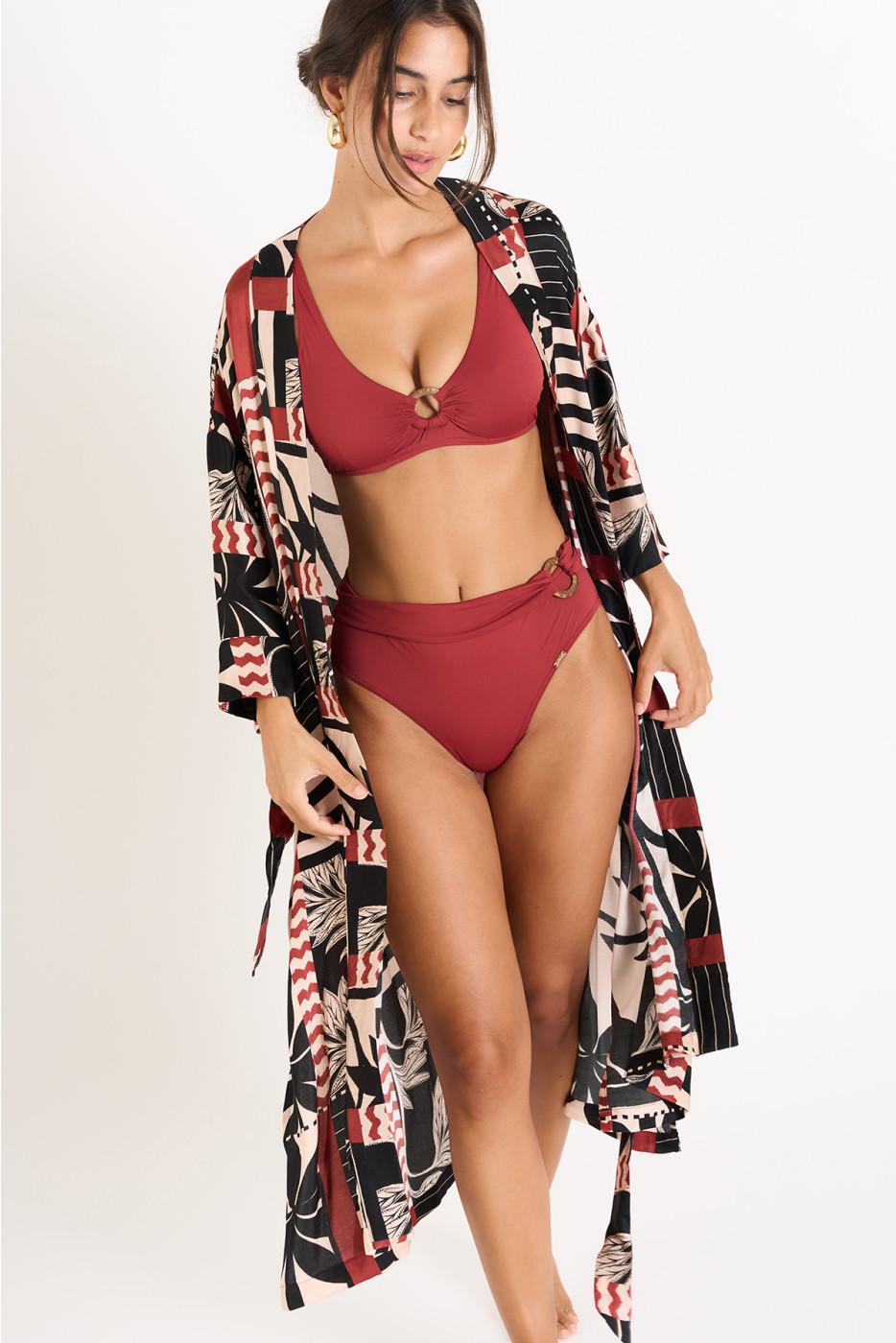 Livia Monte Carlo TUNIQUE BEACHWEAR Noir TOKYO MESQUIDA