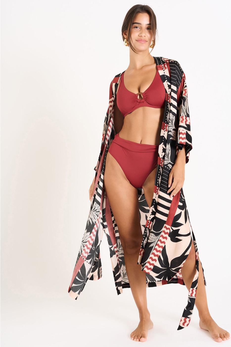 livia monte carlo TUNIQUE BEACHWEAR Noir TOKYO MESQUIDA