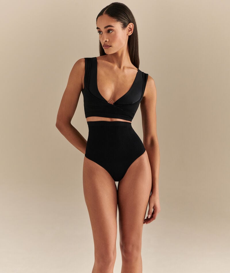 Livy STRING TAILLE HAUTE CHROME