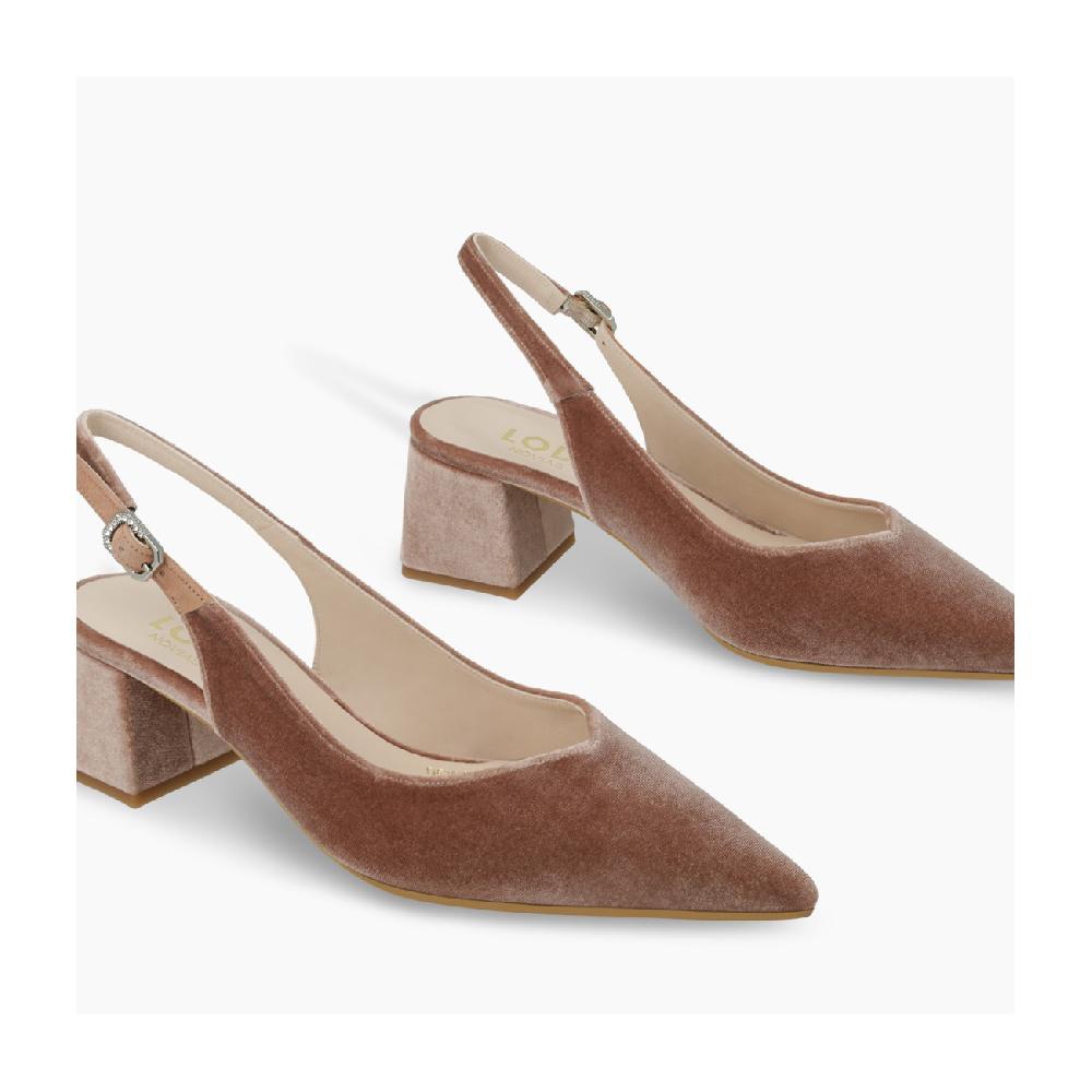 Lodi CHAUSSURES DE MARIÉE EN VELOURS ROSE CHEBIN-TEN